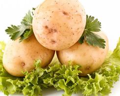 Здравословна картофена салата със зеленчуци и зехтин