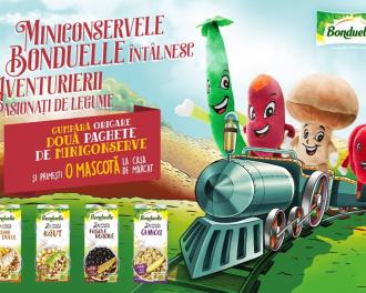 Campania promoțională „Miniconservele Bonduelle întâlnesc Aventurierii pasionați de legume!”