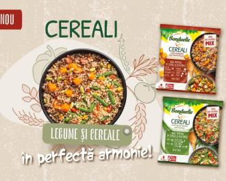 Descoperă gama BONDUELLE CEREALI, un amestec echilibrat, deja porționat, de legume și cereale gătite în prealabil, gata în 6 minute