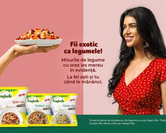 Fii exotic ca legumele cu mixurile de legume cu orez Bonduelle