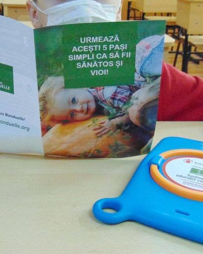 Fundația Louis Bonduelle împreună cu Salvați Copiii donează tablete pentru susținerea educației alimentare
