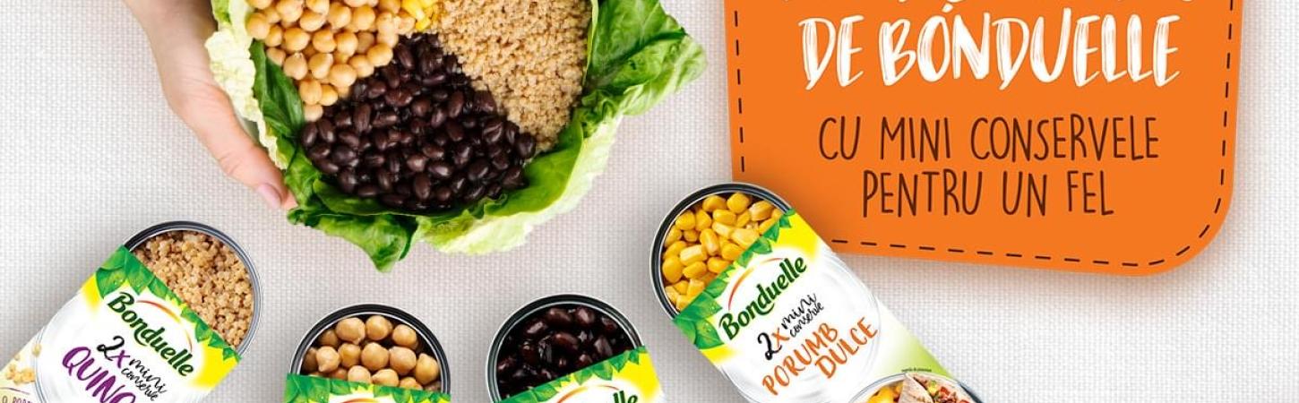 Pune și un pic de Bonduelle cu mini conservele pentru un fel!