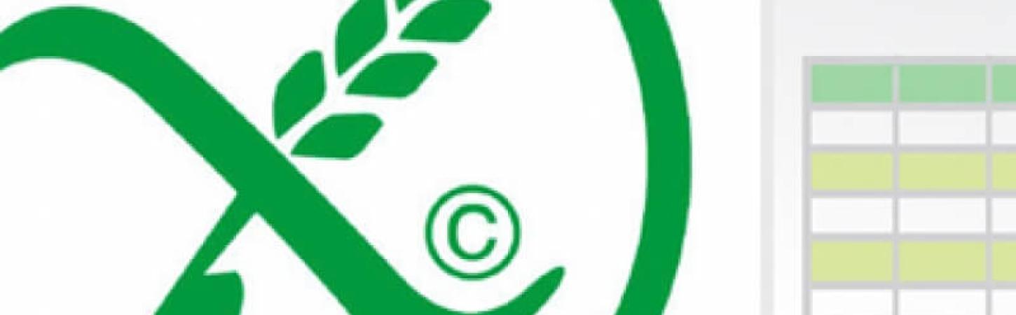 Таблица за калорийната стойност на продуктите, препоръчвани в безглутеновата диета