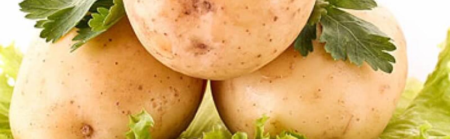 Здравословна картофена салата със зеленчуци и зехтин