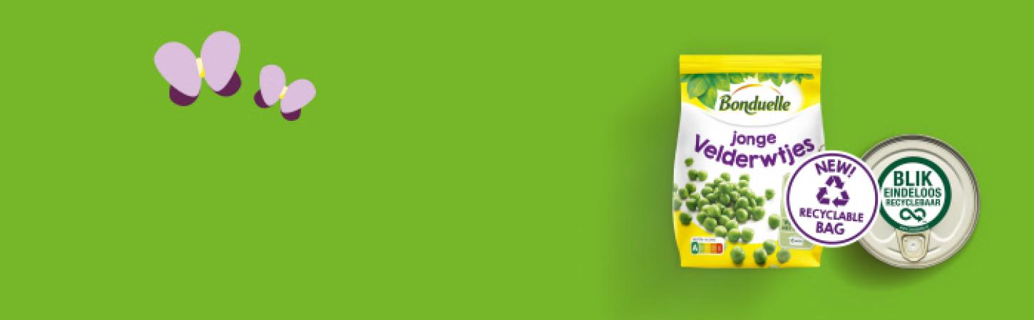 Onze verpakkingen; net zo groen als onze groenten